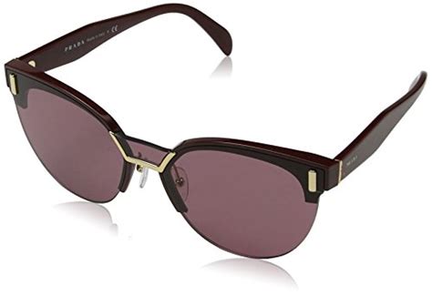 Prada Women's Mod Evolution Sunglasses, Bordeaux/Violet, 